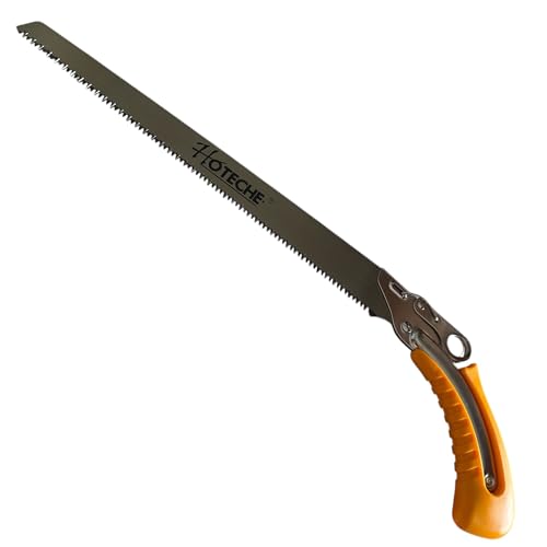 Sega Potatura Manuale 13/33cm con Lama in Acciaio e Astuccio Coprilama | Attrezzo Professionale per Giardinaggio, Potatura Alberi, Siepi e Piante | Taglio Preciso e Sicuro | Art. 341322