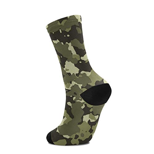 2 Pairs Camouflage Long Crew Sports Socks Athletic Fit Perfectly Casual Running Outdoor For Men Women 2090001 #TOP1