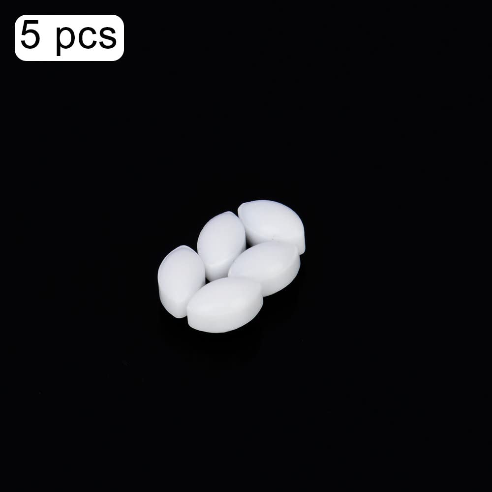 Lot De 5 Barres D'Agitation Magnétiques En Croix PTFE 50x10 Mm – Blanches – Pour Agitateurs De Labo