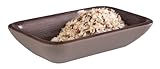 APS 84434 OAK Braunes Melamin Schale, 11.5 x 7 x 2.5 cm