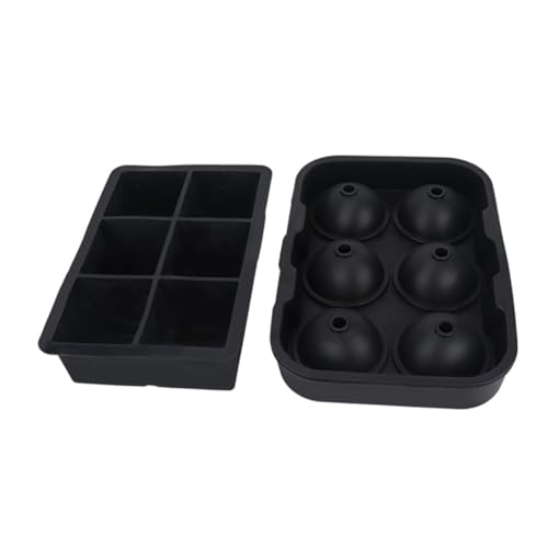 Moldes de silicona para hielo con compartimentos y tapa, 2 piezas miniatura 5