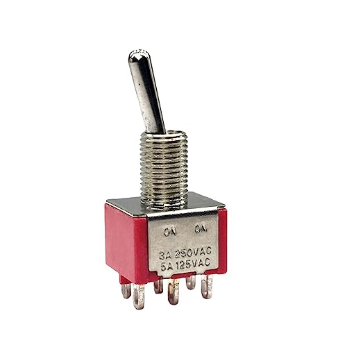 Bouton interrupteur T8011 double rangée 6 broches ON-ON