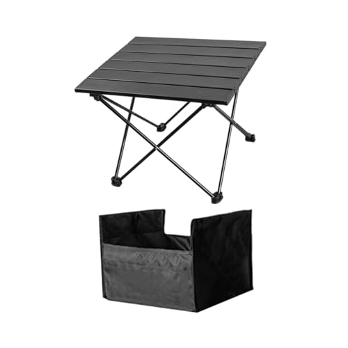 BRIGHTFUFU Mesa Portátil para Camping y Playa Escritorio Multifuncional Enrollable con Bolsa De Transporte para Picnic y Actividades Al Aire Libre Diseño Compacto y Ligero