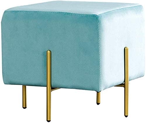 Banc de chaussure en métal et tabouret de salon autour d'une table basse
