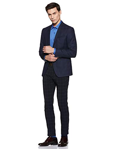 Image of Hang & Wear Men's Plain Regular fit Formal Shirt (MSCHAMBRAY-24- Blue 44