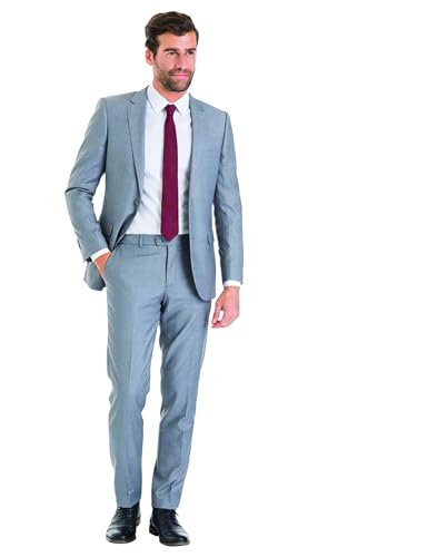 Veste costume homme infroissable deux boutons pour rester impeccable en voyage