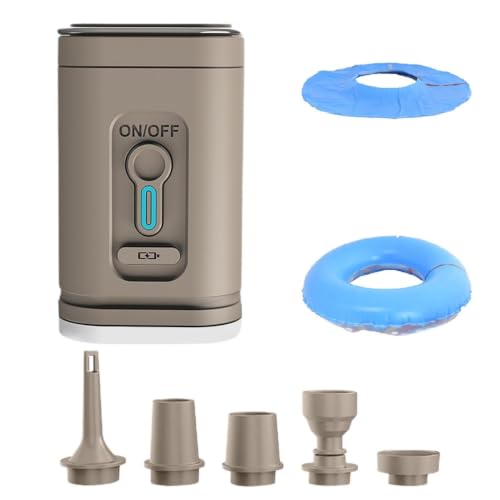 Inflador eléctrico portátil con batería de 1200mAh y bomba de desinflado para suministros de agua
