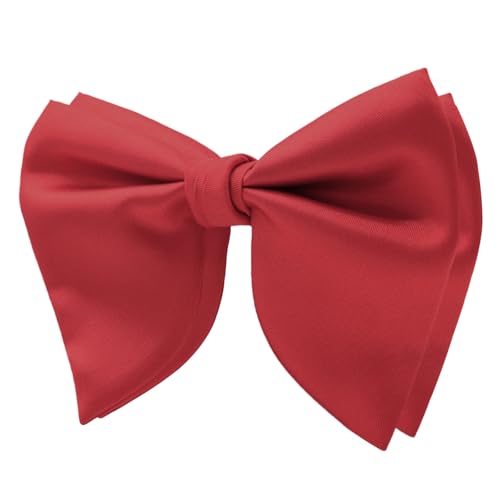 Image of Mens Bow Tie Pre Tied Oversized Bow Ties for Men Satin Bowties for Tuxedo Wedding Party Banquet
