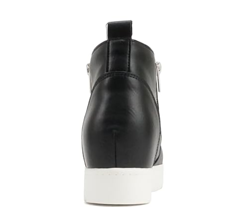 Soda Taylor Hidden Wedge Sole Booties Ankle Heels Sneaker Shoes Side Zipper2