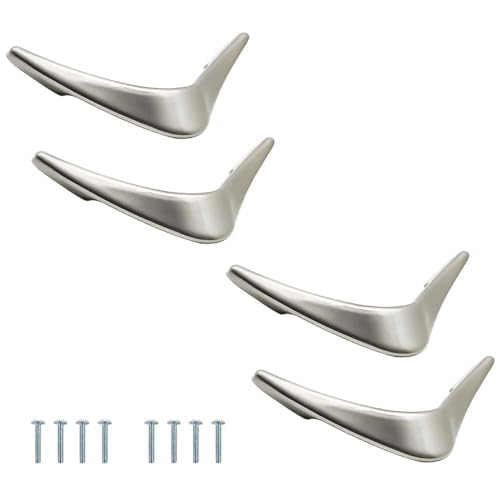 Image of VOLO V knobs for Drawers and cabinets for Home /Kitchen /Offices and Hotels - Versatile Solution for Home, Hotel, and Office Doors (Satin, 4)