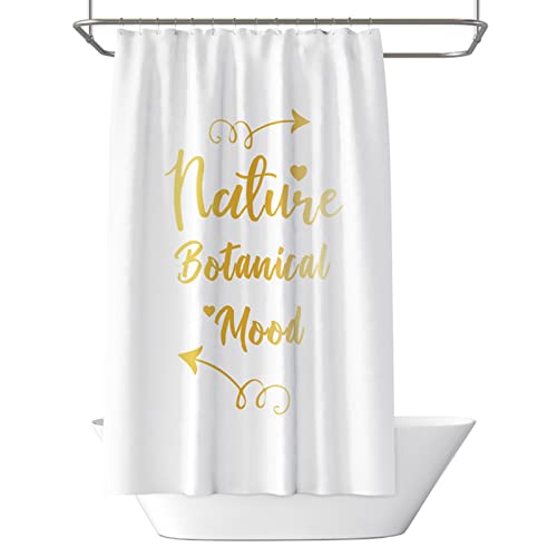 Rideau de douche haut de gamme KnSam 200x200 cm textile au design doré chic