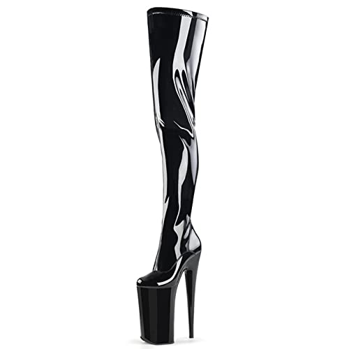 Bottes super hautes grande taille confortables avec semelle épaisse anti-fatigue