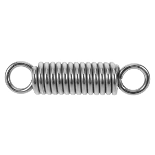 SHINEOFI Molla di Sospensione in Acciaio Inossidabile 304 da 6Mm X 150Mm con Gancio Molla Estensibile Ammortizzante per Sedia Sospesa e Altalena da Veranda Resistente alle Intemperie per