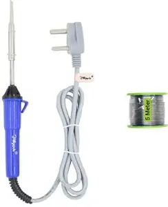 Hillgrove Electronic Repairing 2in1 Mobile Soldering Iron Equipment Tool Machine Combo Kit Set with Wire 25 W Simple (Flat Tip)