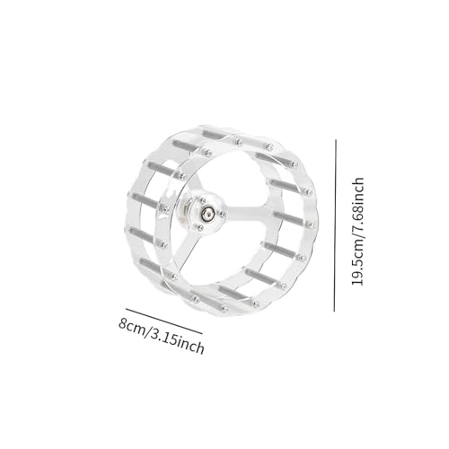 Roue de course pour perroquet silencieuse et stable de 19.5 cm pour stimuler son intelligence