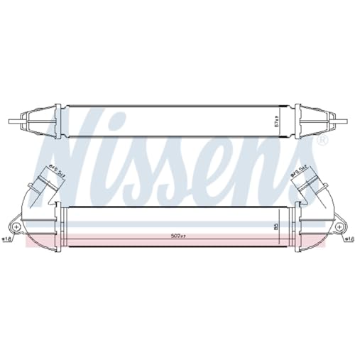 Nissens 96736 Intercooler, ładowarka