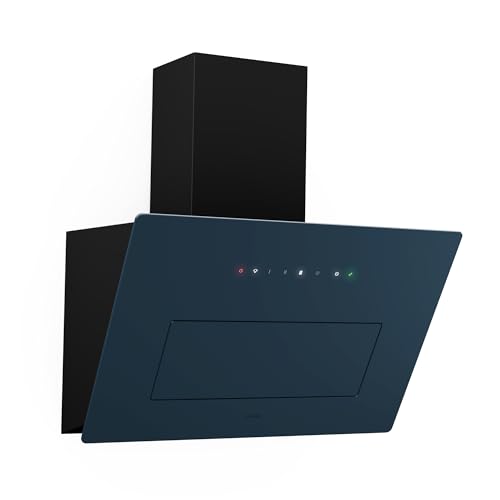 KLARSTEIN SleekAir Hotte Aspirante - Hotte Décorative 60 cm, Débit 686 m³/h, CEE A++, Éclairage LED 5W, Tactile, Anthracite, Double Ventilation,...