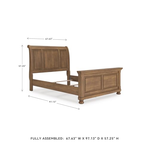 Image of Signature Design by Ashley Furniture Traditional Wood Queen Sleigh Bed