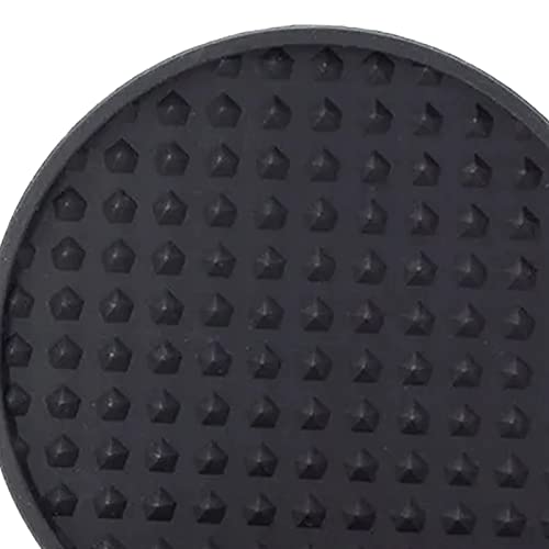 Conjunto De 7 Porta-copos Para Copos, Porta-copos Redondos De Silicone Preto Com Fundo Antiderrapant
