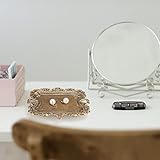 Zoom IMG-1 vintage gold piccolo vassoio gioielli