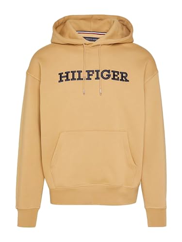 Felpa haut de gamme en coton mélangé avec broderie logo beige