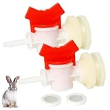 OCQOTAT 2pcs Rabbit Watering System Bucket Connector Kit-Includes Bulkhead Fitting, Barb Ball Valve，mesh Filter Washer for ID 5/16