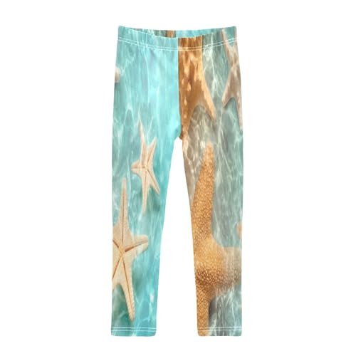 Bolaz Toddler Girls Leggings Printed Yoga Pants Leggings Five Starfish for Kids