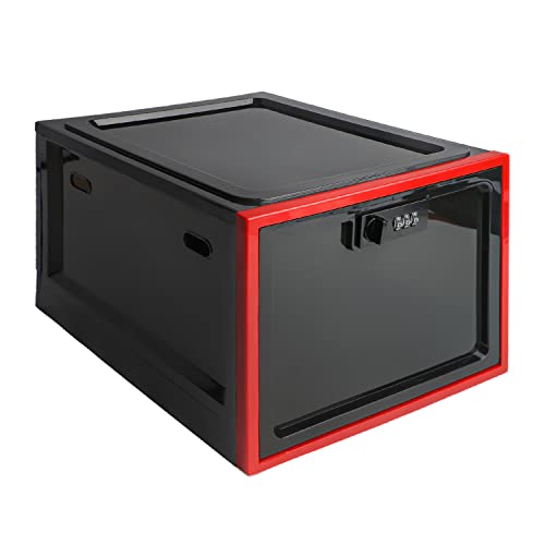 Medicine Lock Box - Refrigerator Lockable Box for Food Storage Locker - Stash Lockbox with Combination - Childproof First AID Locking Pill Case and Medical Organizer Bin - Ipad Tablet Phone Jail Box