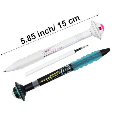 Set 8 bolígrafos gel retractiles Maydahui 0.5mm tinta negra miniatura 2