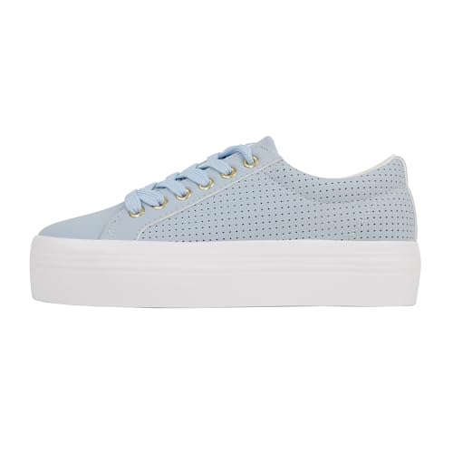 Image of JABASIC Women Lace Up Platform Sneakers Comfortable Casual Fashion Sneaker Walking Shoes