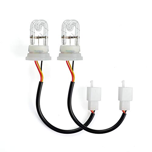 2 Pcs White Hide Away Strobe Tubes Replacement Bulbs for 80W / 120W / 160W Hide A Way HID Emergency Hazard Warning Headlight Strobe Light Kit System (White)