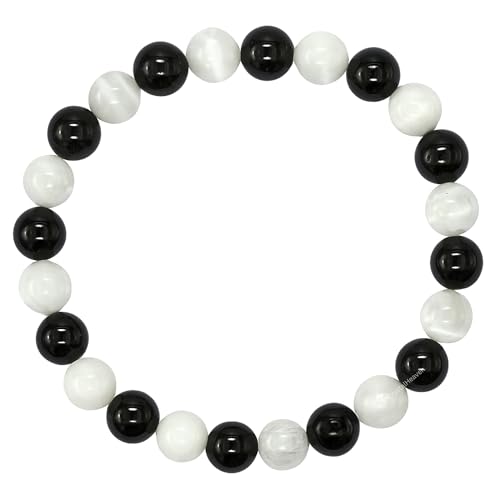 Crystal Heaven Certified Crystal Bracelet for Women Men with Healing Crystal and Reiki Stone - Original Authentic Elastic Beaded Bracelet for Money, Success & Positive Energy