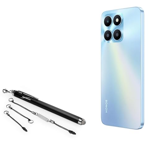 BoxWave Stylus Pen Compatible with Honor X6a - EverTouch Capacitive Stylus, Fiber Tip Capacitive Stylus Pen - Jet Black