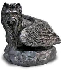Yorkie Yorkshire Terrier Pewter Angel Figurine Statue