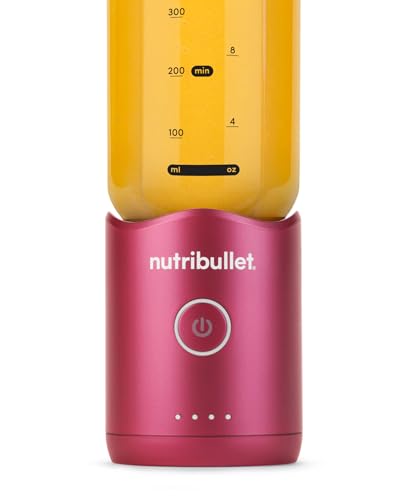 Nutribullet Flex NBP213MA Frullatore Portatile con Coperchio, Lame Rimovibili, Ricarica USB-C, Trita Ghiaccio e Frutta Congelata, bicchiere Senza BPA, Capacità 650ml, Magenta - immagine 5