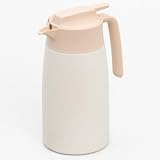 アトラス 保冷ポット 保温ポット 1.6L 圧抜き弁あり 超軽量 節電 省エネ 広口 卓上ポット ステンレスポット 魔法瓶 保温 保冷 真空断熱二重構造 コンパクト 洗いやすい 分解洗浄 アイボリー AVTP-1605IV