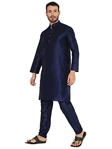 Image of Maharaja Banarasi Dupion Silk Kurta Pjama Set for Men