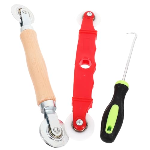 Ipetboom Window Screen Repair Kit with Spline Remover Hook and Aluminum Alloy Screen Roller Tool for Patio and Sliding Doors