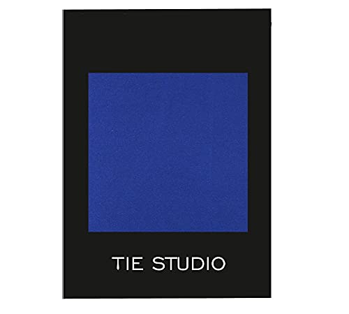 Image of TIE STUDIO Men's Solid Pocket Square | Size- 10cm x 10cm | Colour-Royal Blue | Pack of 1 |