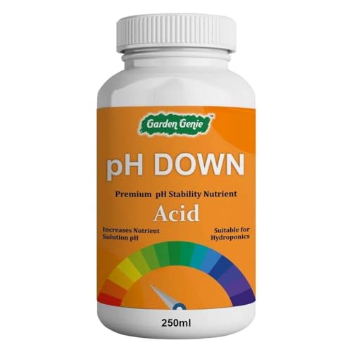 Garden Genie pH Down Nutrient Solution for Hydroponics, pH Adjuster to Reduce The pH of Hydroponic Solution and System - 100 ml
