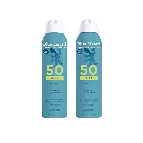 Image of BLUE LIZARD Sunscreen SPF 50+ Spray | Kids | 5 Fl Oz | Pack of 2
