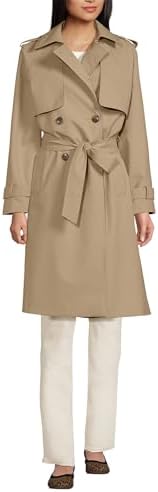 Lands' End Women's Squall Waterproof Modern Trench Coat