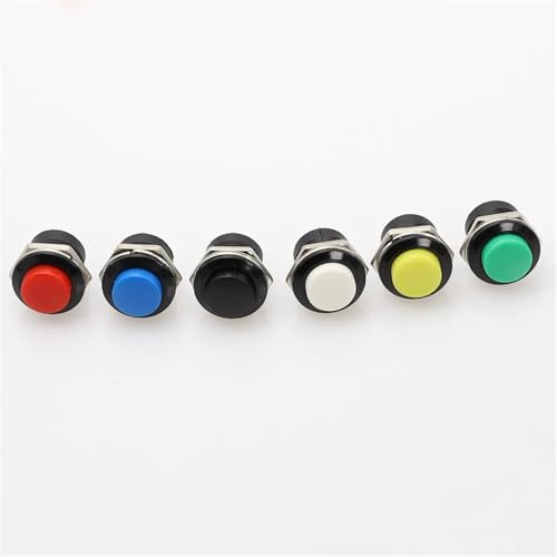 Interruptor de botón momentáneo R13-507 redondo de 16mm para paneles de control 5