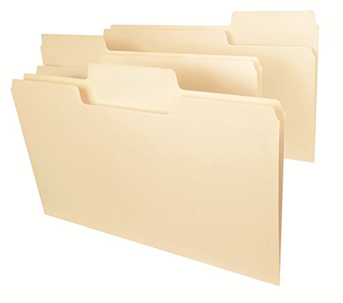 Smead SuperTab File Folder, Oversized 1/3-Cut Tab, Legal Size, Manila, 100 Per Box