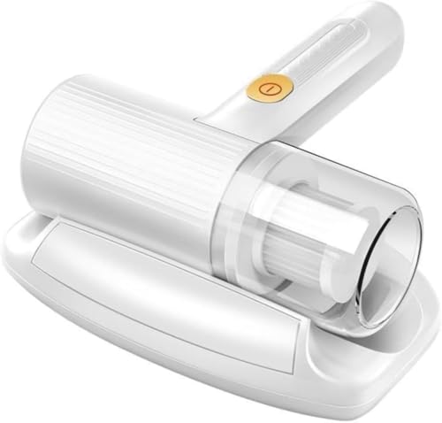 AZIEBAY寝具クリーナー、ダニ除去、強力な吸引力、コンパクト、静音、保護プレート付き、軽量、寝具、マットレス、ソファ、車に最適、実用的、多機能、お手入れ簡単、耐久性、ポータブル、安心してご購入ください。