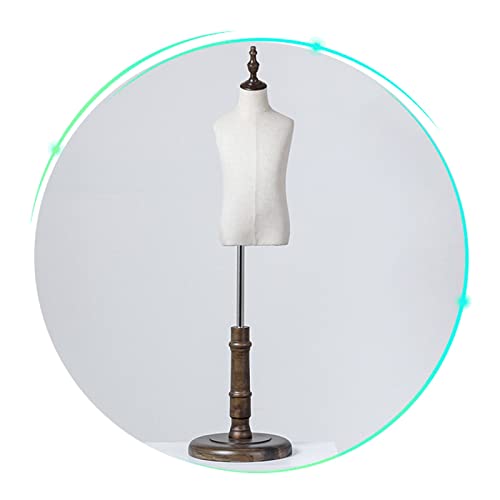 Childs Dress Form, Suitable For 1-8 Years Old Half Body Dressmaker Dummy, Adjustable Kids Mannequin Torso With Wooden Base For Sewing Dressmakers Display Shelf ( Color : C , Size : 1-2years old )