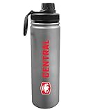 The Fanatic Group Central College Dual Walled Stainless Steel Sports Bottle, Design-1 - Silver