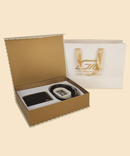 Leather Reversible Belt with Extra Buckle & Slim Wallet Combo | Premium Packaging| elegant dress belt for men | Free Size Belt for Men|Belt Wallet Combo3