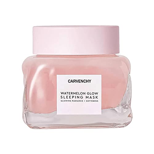 Moisturizing And Applying Sleep And Brightening Facial Watermelon Sleeping Mask, Moisturizing Mask, Anti-Aging Gel Mask For Soft, Glowing Skin, Watermelon Moisturizing Hydrating Smear Mask (1Pc) #TOP6