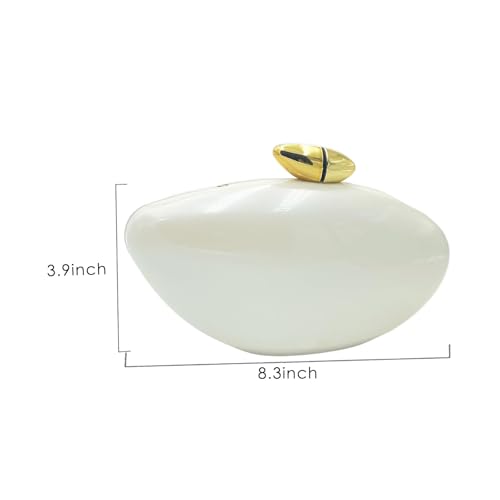 Image of Pearl Clutch Purse Acrylic Shell Clutch Bag Bridal Purse for Women Wedding Party